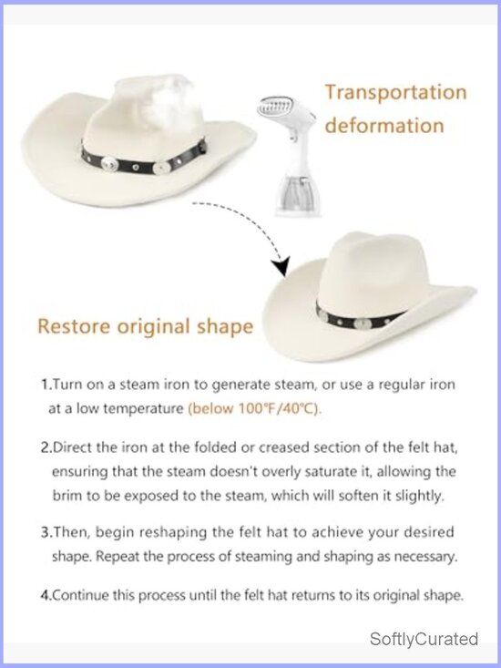 Plus Size Felt Cowboy Hat with Adjustable Strap Wide Brim Western Fedora Hat main image 5